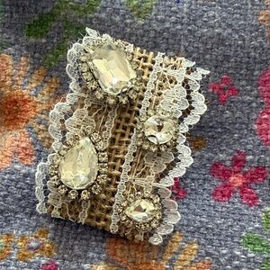 Golden Goose Crystal Brooch set